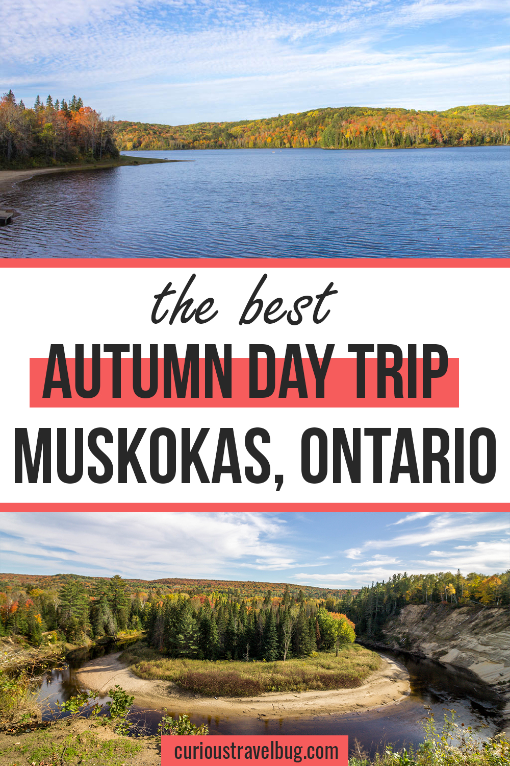 A day trip to the Muskokas to see the colours of Huntsville and Arrowhead Provincial Park is the perfect fall trip. With scenic drives, nice hikes, and great Ontario fall colours.